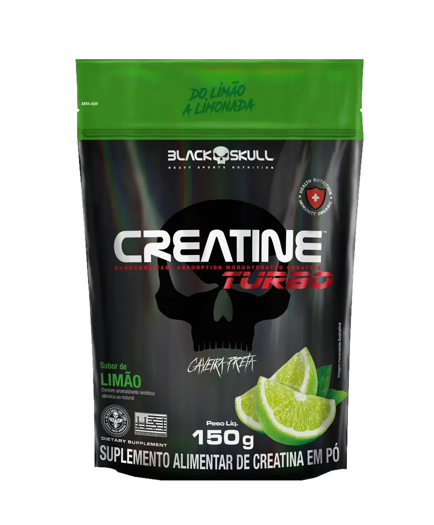 CREATINE TURBO - 150g - (REFIL) - BLACK SKULL