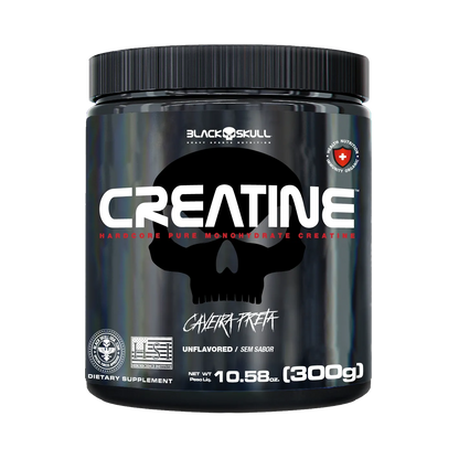 CREATINE - CREATINA MONOHIDRATADA - 300g - (POTE) - BLACK SKULL