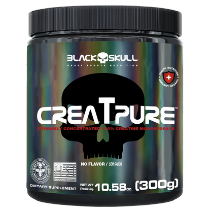 CREATPURE - CREATINA CREAPURE - 300g - (POTE) - BLACK SKULL