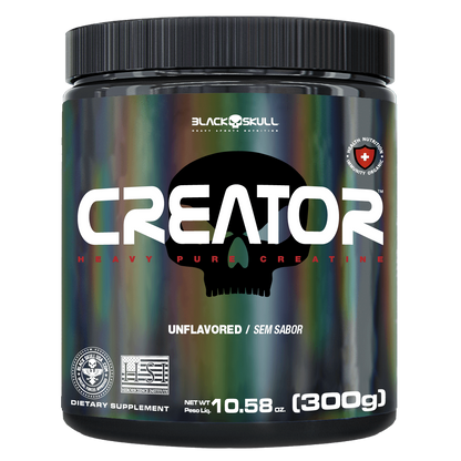 CREATOR - CREATINA MONOHIDRATADA - 300g - (POTE) - BLACK SKULL