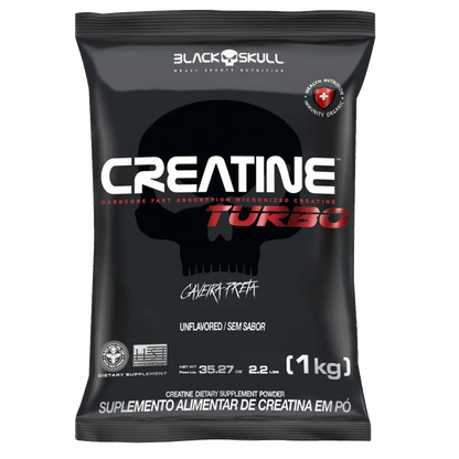 CREATINE TURBO - 1kg - (REFIL) - BLACK SKULL