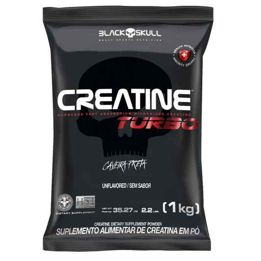 CREATINE TURBO - 1kg - (REFIL) - BLACK SKULL