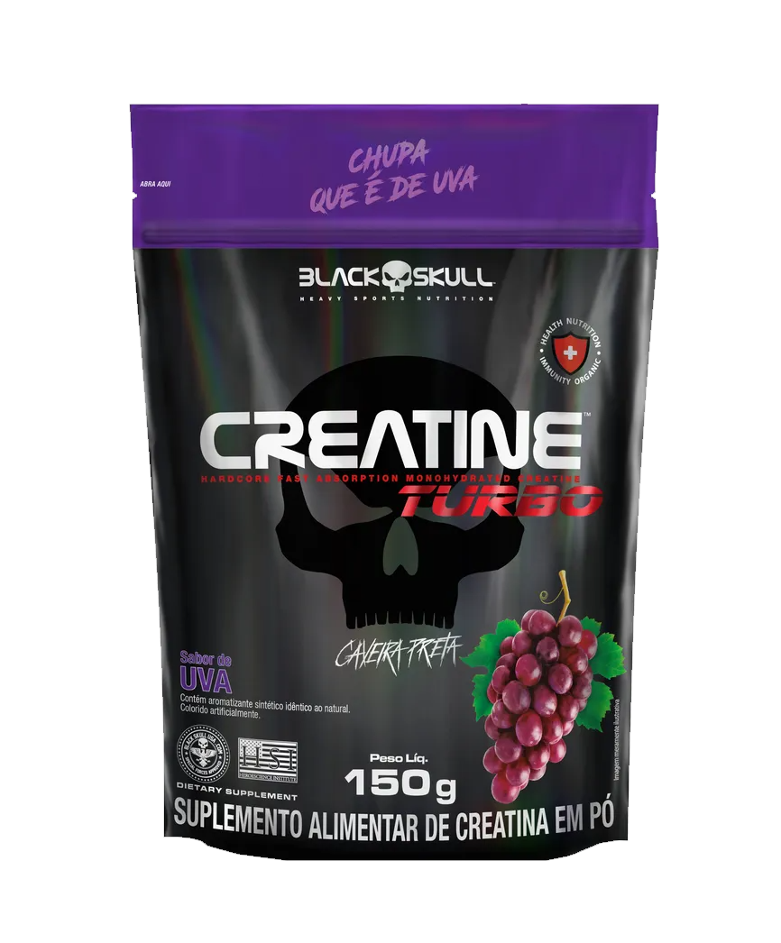 CREATINE TURBO - 150g - (REFIL) - BLACK SKULL