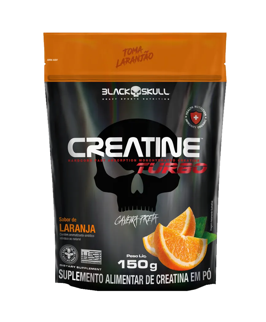 CREATINE TURBO - 150g - (REFIL) - BLACK SKULL