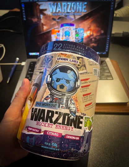 PRÉ TREINO WARZONE ROCKET ENERGY  450g • 30 doses • UNDER LABZ